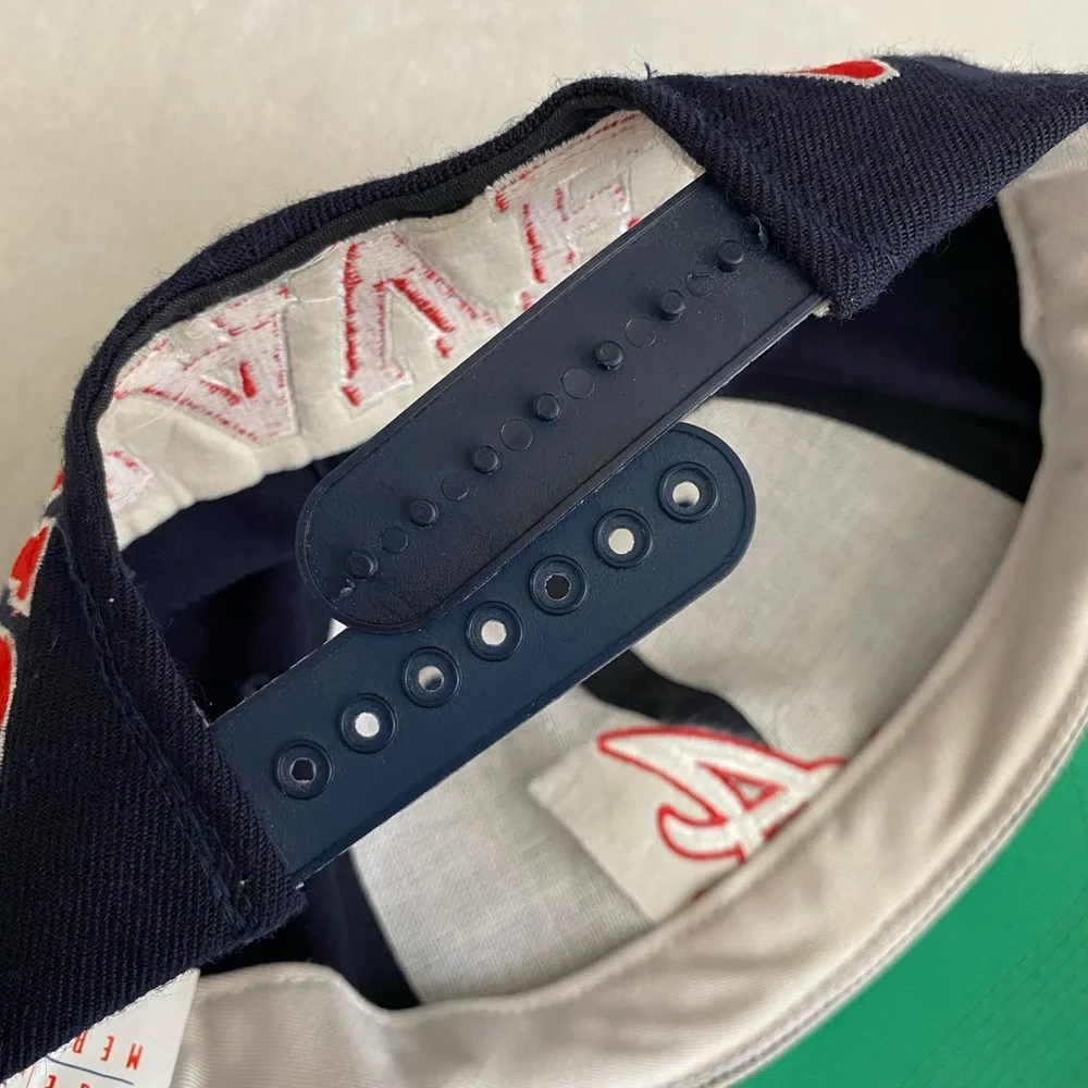 {VTG} Genuine Merchandise American Needle | Atlanta Braves Spellout Snapback Hat - Picture 7 of 15